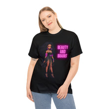 Load image into Gallery viewer, Beauty and Brains Unisex Heavy Cotton Tee
