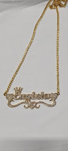 Load image into Gallery viewer, Personalized CZ Heart Name Necklace