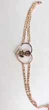 Load image into Gallery viewer, Iconic Betty Boop Double Layered Personalized Heart Pendant Bracelet