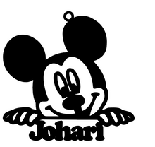 Load image into Gallery viewer, Mickey Mouse Gold Plated Personalized Necklace