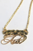 Load image into Gallery viewer, Personalized Hello Kitty Name Necklace, Custom Character Necklace, Gold Name Plate Necklace, Cute Gift for Her, Betty Boop Jewelry