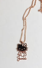 Load image into Gallery viewer, Hello Kitty Personalized Pendant Necklace