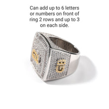 Load image into Gallery viewer, Iced Out CZ Personalized Ring