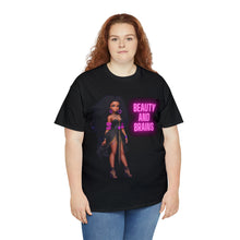 Load image into Gallery viewer, Beauty and Brains Unisex Heavy Cotton Tee