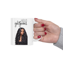 Load image into Gallery viewer, Custom Personalized Photo Hello Gorgeous Ceramic Mug 11oz