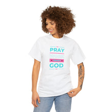 Load image into Gallery viewer, Pray Work Trust God Unisex Heavy Cotton Tee