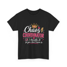 Load image into Gallery viewer, Coordinator T-Shirt — Cute Crown & Hearts Crew Tee for Event Planners