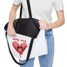 Load image into Gallery viewer, Betty Boop Flaming Heart Weekender Tote Bag