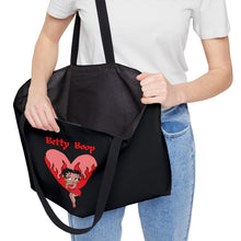 Load image into Gallery viewer, Betty Boop Flaming Heart Weekender Tote Bag