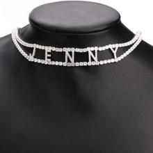 Load image into Gallery viewer, CZ Personalized Choker Necklace