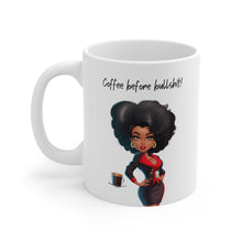 Load image into Gallery viewer, Coffee before bullshit Ceramic Mug 11oz