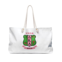 Load image into Gallery viewer, AKA Sority Personalized Custom Made Overnight Tote