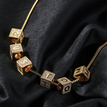 Load image into Gallery viewer, Custom Charm Personalized CZ Block Chain Pendant Necklace