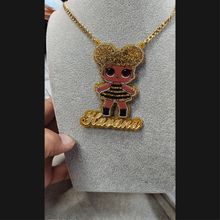 Load image into Gallery viewer, Kid's Personalized Character Pendant Necklace