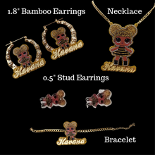 Load image into Gallery viewer, Kid's Custom Personalized Cartoon Character Jewelry Set
