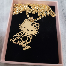 Load image into Gallery viewer, Hello Kitty Personalized Pendant Necklace