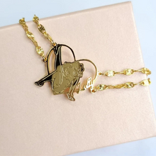 Load image into Gallery viewer, Betty Boop Double Layered Personalized Heart Pendant Bracelet