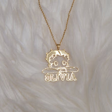 Load image into Gallery viewer, Betty Boop Personalized Necklace