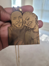 Load image into Gallery viewer, Photo engraved 18k Gold-Plated Personalized Necklace - Stylish and Unique