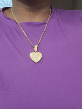 Load image into Gallery viewer, Blinged Out Zircon Heart Picture Locket Pendant Necklace – Personalized Photo Necklace, Custom Heart Locket Jewelry, Gift for Her
