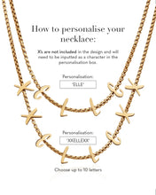 Load image into Gallery viewer, 18k Gold Plated Personalized Letter Necklace