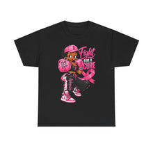 Load image into Gallery viewer, Fight for a Cure Pink Ribbon Tee
