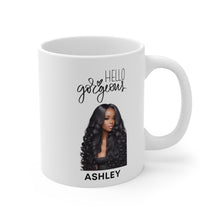 Load image into Gallery viewer, Personalized Custom Photo with Name Hello Gorgeous Ceramic Mug 11oz