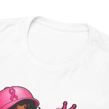 Load image into Gallery viewer, Breast Cancer Fighter Tee — Pink Boxing Girl “F#ck Cancer” Graphic T-Shirt
