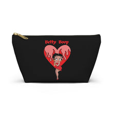 Load image into Gallery viewer, Betty Boop Flaming Heart Accessory Pouch w T-bottom
