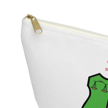 Load image into Gallery viewer, AKA Sorority Personalized Accessory Pouch w T-bottom