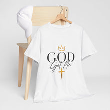 Load image into Gallery viewer, God Got Me Shirt, Christian T Shirt Women, Faith Based Tee, Religious Shirt, Minimalist Christian Shirt, Inspirational Graphic Tee, Church Outfit, Gift for Her/him