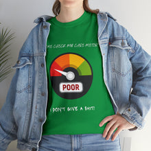Load image into Gallery viewer, I don't give a shit meter Unisex Cotton Tee