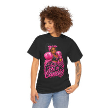 Load image into Gallery viewer, F*ck Cancer Boxing Girl T-Shirt — Breast Cancer Awareness Pink Ribbon Tee