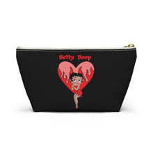 Load image into Gallery viewer, Betty Boop Flaming Heart Accessory Pouch w T-bottom