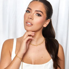 Load image into Gallery viewer, 18k Gold Plated Box Chain Personalized Letter Bracelet