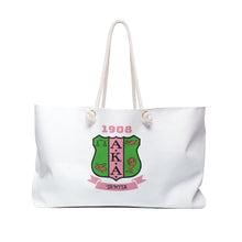 Load image into Gallery viewer, AKA Sority Personalized Custom Made Overnight Tote