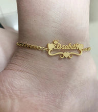 Load image into Gallery viewer, Heart Bar Personalized Bracelet Cuban Link Chain