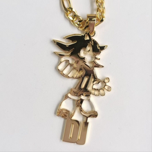 Load image into Gallery viewer, Personalized Shadow Character 18k Gold-Plated Stainless Steel Name Necklace - Custom Jewelry for Fans