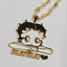 Load image into Gallery viewer, Betty Boop Personalized Necklace