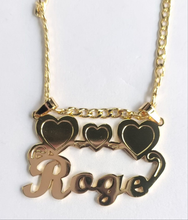 Load image into Gallery viewer, Personalized Hello Kitty Name Necklace, Custom Character Necklace, Gold Name Plate Necklace, Cute Gift for Her, Betty Boop Jewelry