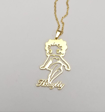 Load image into Gallery viewer, Betty Boop Personalized Pendant Necklace