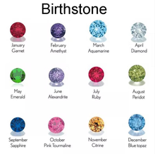 Load image into Gallery viewer, Personalized Necklace with Birthstone and Hearts