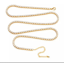 Load image into Gallery viewer, HMU Ladies CZ Personalized Hip Hop Tennis Necklace