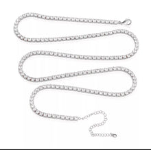 Load image into Gallery viewer, HMU Ladies CZ Personalized Hip Hop Tennis Necklace