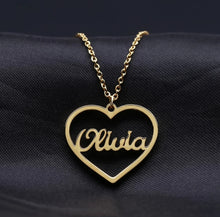 Load image into Gallery viewer, Heart Personalized Pendant Necklace