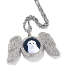 Load image into Gallery viewer, Angel Wings Personalized Photo Pendant Necklace