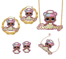 Load image into Gallery viewer, Kid's Custom Personalized Cartoon Character Jewelry Set