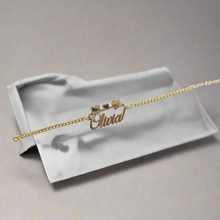 Load image into Gallery viewer, New Personalized Heart Pendant Bracelet/Anklet Characters "Hello Kitty, Minnie Mouse, Tweety Bird, Any Character"