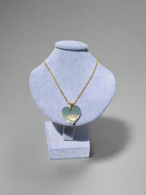 Load image into Gallery viewer, Heart Engraved Minimalist Pendant Initial O-Chain Gold-Plated Personalized Necklace