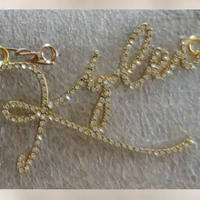Load image into Gallery viewer, 18k Gold Script Personalized Necklace